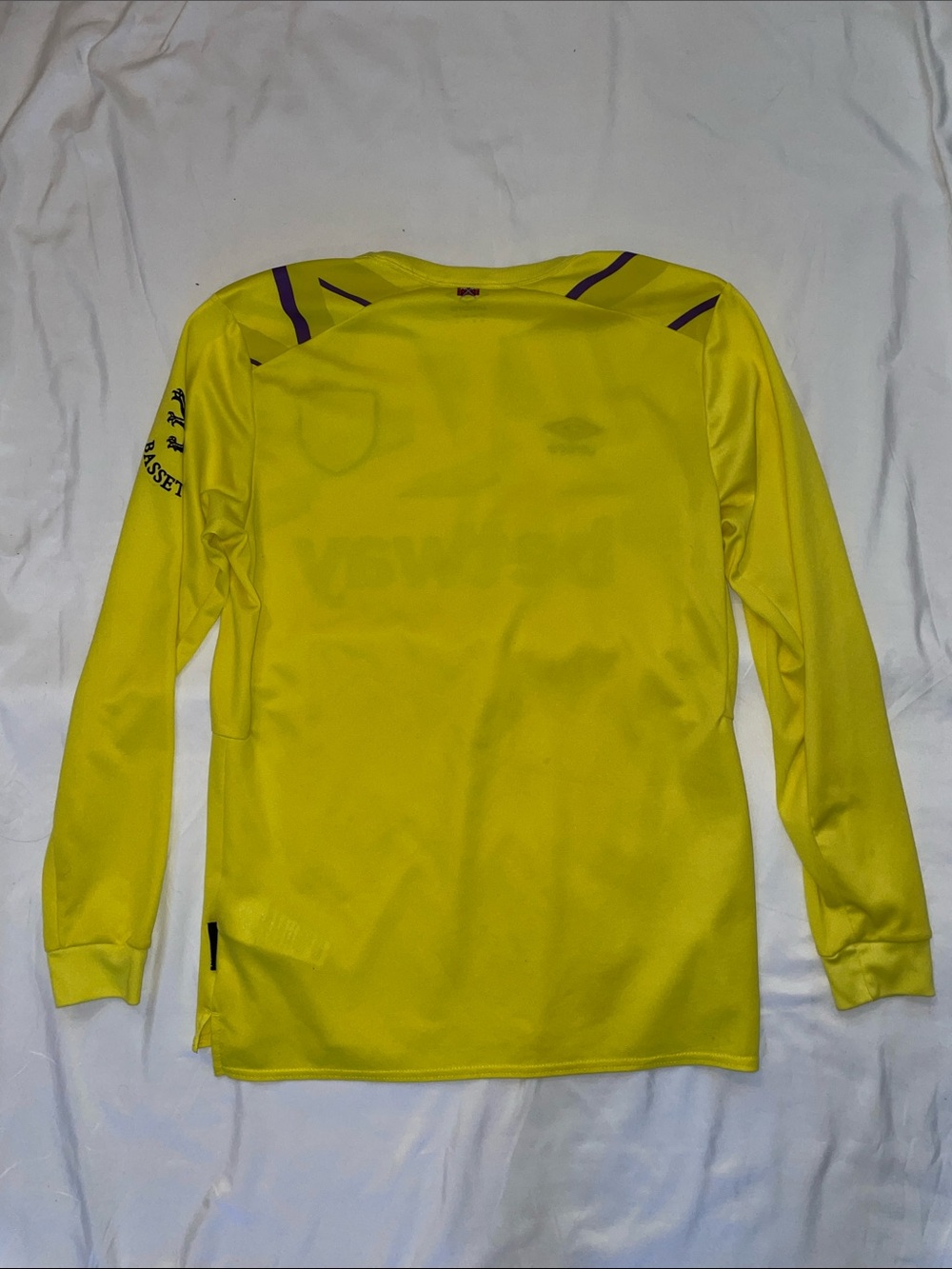 Umbro West Ham Long-Sleeve Yellow Soccer Jersey - Picture 3 of 7